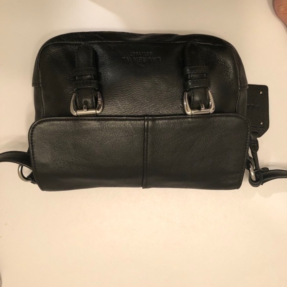 Ralph Lauren black leather mini flap crossbody bag - Picture 9 of 10